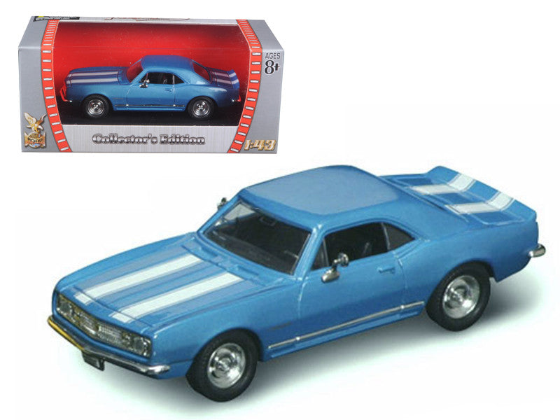 1967 Chevrolet Camaro Z-28 Blue 1/43 Diecast Model Car by Road Signature by Road Signature