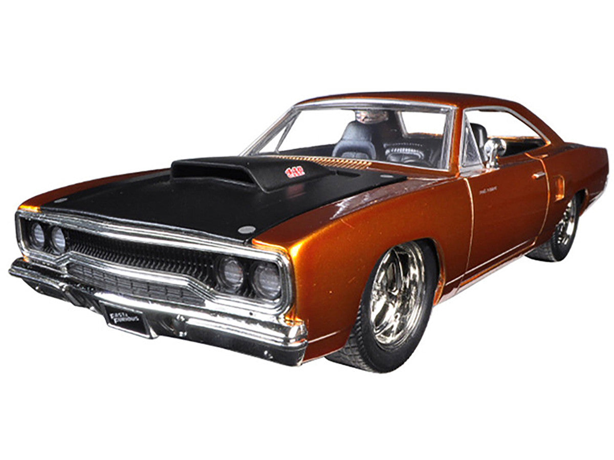 Dom's 1970 Plymouth Road Runner Copper with Black Hood "Fast & Furious 7" (2015) Movie 1/24 Diecast Model Car by Jada by Jada