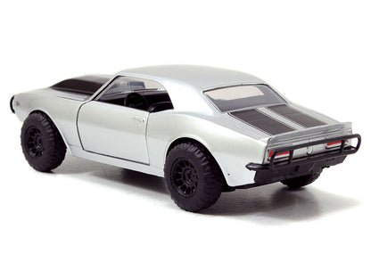 Roman's Chevrolet Camaro Z/28 Silver with Black Stripes "Fast & Furious 7" (2015) Movie 1/32 Diecast Model Car by Jada by Jada
