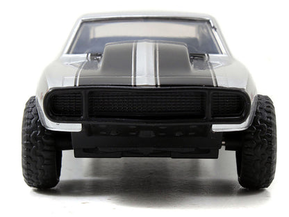 Roman's Chevrolet Camaro Z/28 Silver with Black Stripes "Fast & Furious 7" (2015) Movie 1/32 Diecast Model Car by Jada by Jada