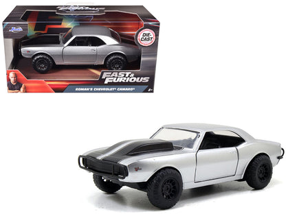 Roman's Chevrolet Camaro Z/28 Silver with Black Stripes "Fast & Furious 7" (2015) Movie 1/32 Diecast Model Car by Jada by Jada