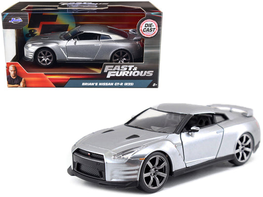 Brian's Nissan GT-R (R35) Silver Metallic "Fast & Furious" Movie 1/32 Diecast Model Car by Jada by Jada