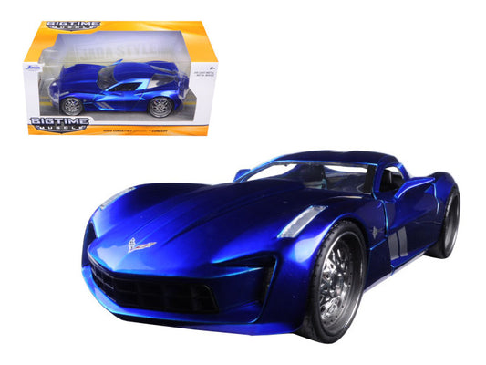 2009 Chevrolet Corvette Stingray Concept Blue 1/24 Diecast Model Car by Jada by Jada