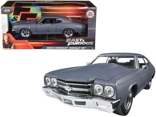 Dom's Chevrolet Chevelle SS Matt Gray "Fast & Furious" Movie 1/24 Diecast Model Car by Jada by Jada