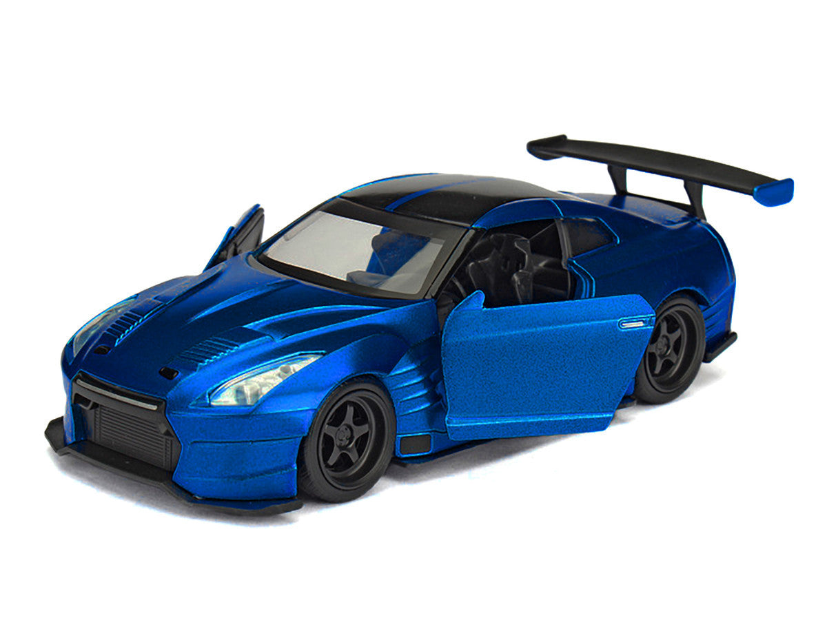 Brian's 2009 Nissan GTR R35 Blue Ben Sopra "Furious 7" (2015) Movie "25 Years of Fast & Furious" Series 1/32 Diecast Model Car by Jada by Jada