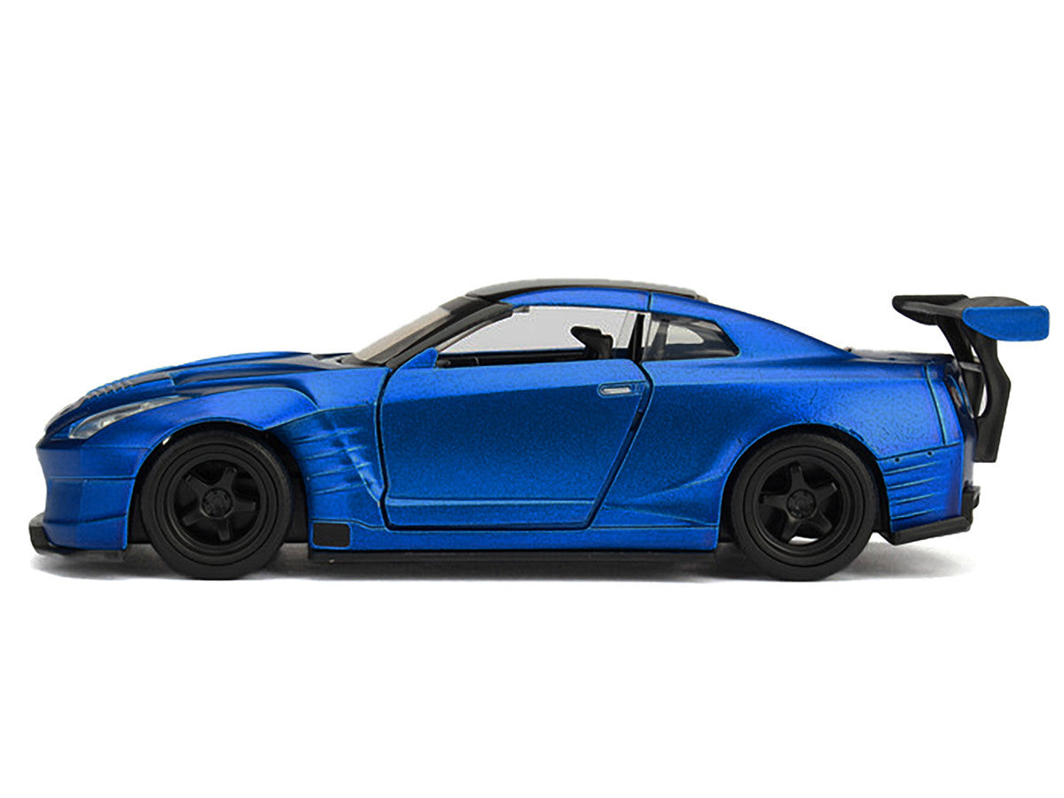 Brian's 2009 Nissan GTR R35 Blue Ben Sopra "Furious 7" (2015) Movie "25 Years of Fast & Furious" Series 1/32 Diecast Model Car by Jada by Jada