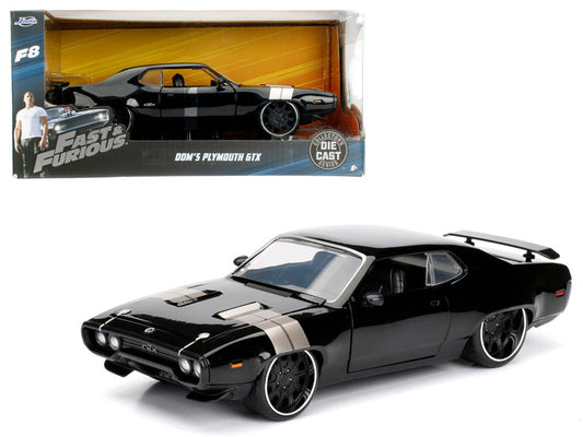 Dom's Plymouth GTX Fast & Furious F8 "The Fate of the Furious" Movie 1/24 Diecast Model Car by Jada by Jada