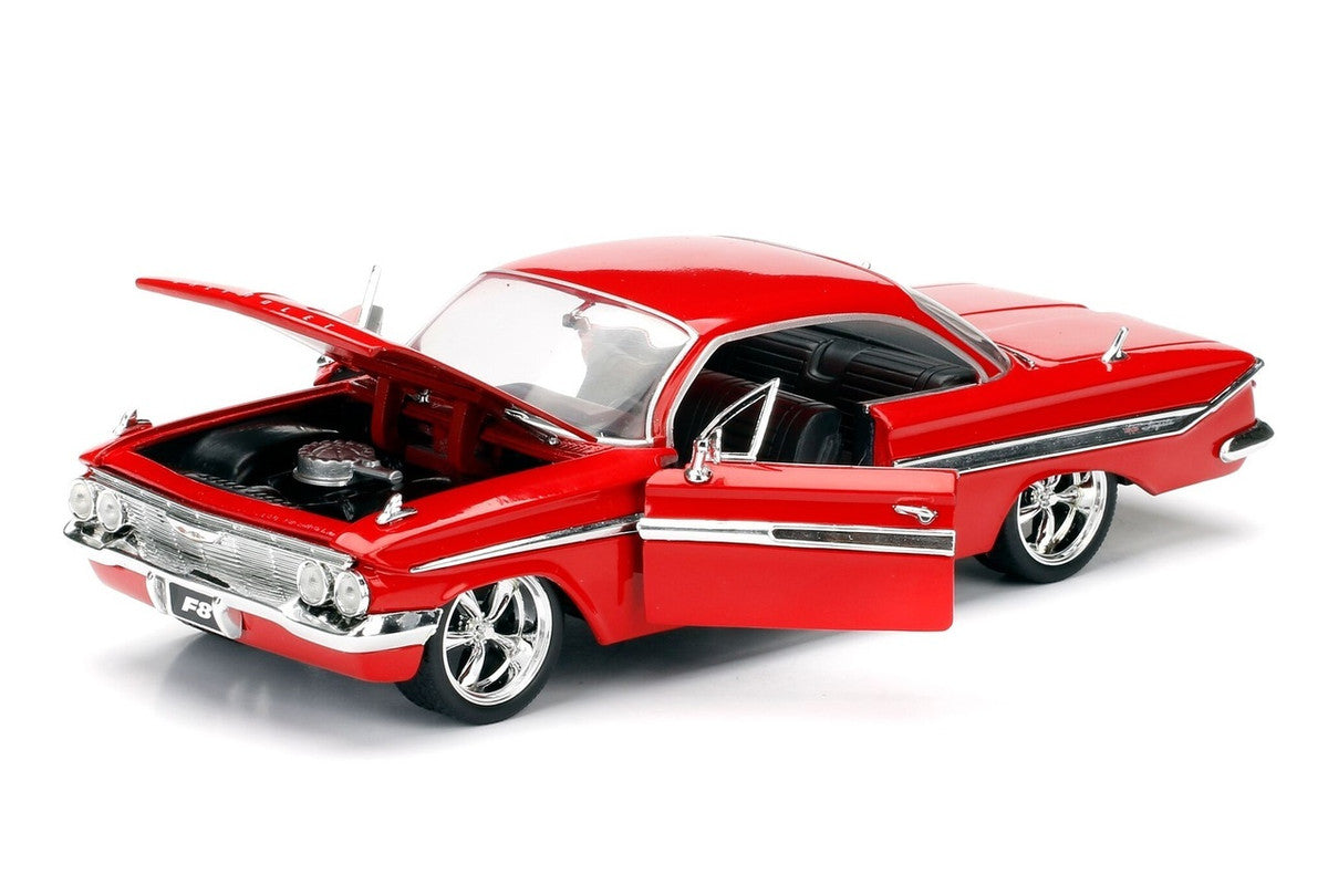 Dom's Chevrolet Impala Red "Fast & Furious F8: The Fate of the Furious" (2017) Movie "25 Years of Fast & Furious" Series 1/24 Diecast Model Car by Jada by Jada