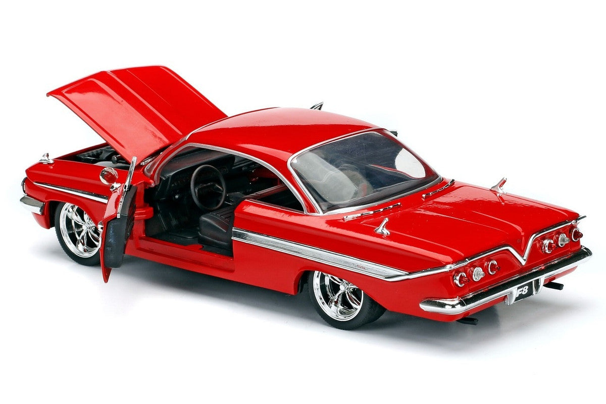 Dom's Chevrolet Impala Red "Fast & Furious F8: The Fate of the Furious" (2017) Movie "25 Years of Fast & Furious" Series 1/24 Diecast Model Car by Jada by Jada