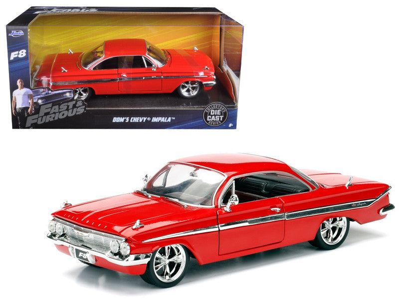 Dom's Chevrolet Impala Red "Fast & Furious F8: The Fate of the Furious" (2017) Movie 1/24 Diecast Model Car by Jada by Jada