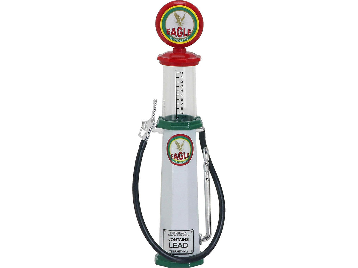 Eagle Gasoline Vintage Gas Pump Cylinder 1/18 Diecast Replica by Road Signature-0