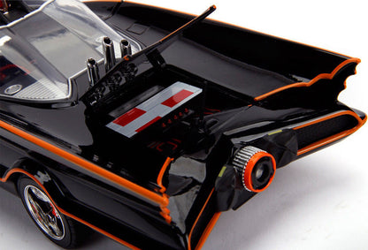 Classic TV Series Batmobile with Working Lights, and Diecast Batman and Robin Figures "80 Years of Batman" 1/18 Diecast Model Car by Jada by Jada