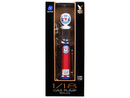 Pontiac Gasoline Vintage Gas Pump Cylinder 1/18 Diecast Replica by Road Signature-1
