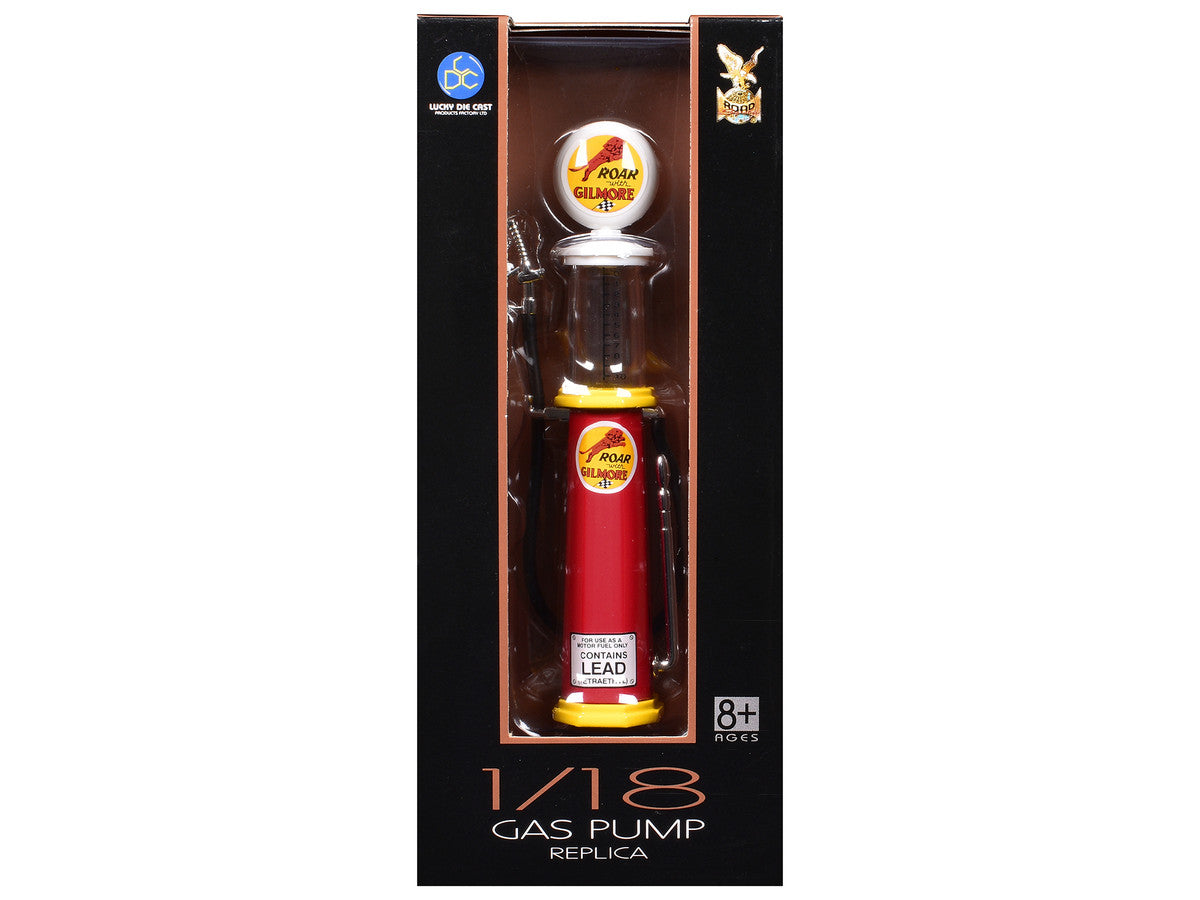Roar Gilmore Gasoline Vintage Gas Pump Cylinder 1/18 Diecast Replica by Road Signature-1