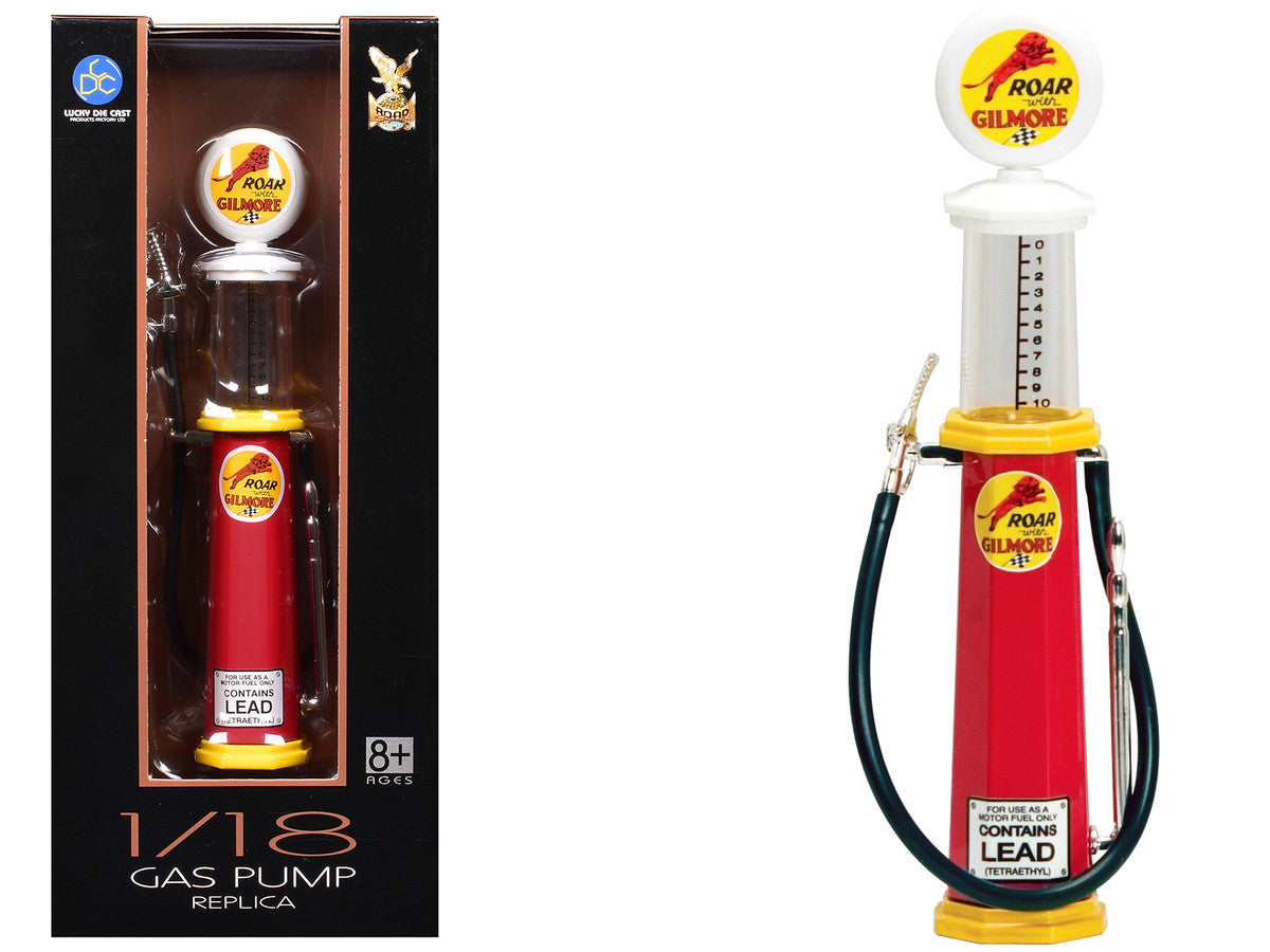 Roar Gilmore Gasoline Vintage Gas Pump Cylinder 1/18 Diecast Replica by Road Signature-2