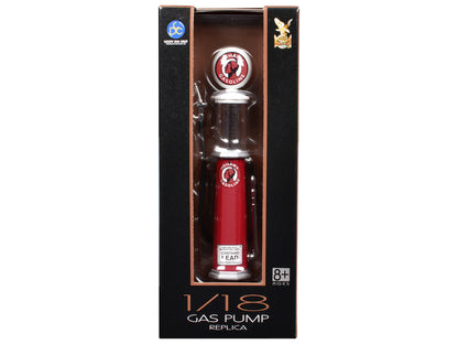 Mohawk Gasoline Vintage Gas Pump Cylinder 1/18 Diecast Replica by Road Signature-1