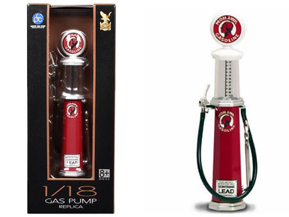 Mohawk Gasoline Vintage Gas Pump Cylinder 1/18 Diecast Replica by Road Signature-2