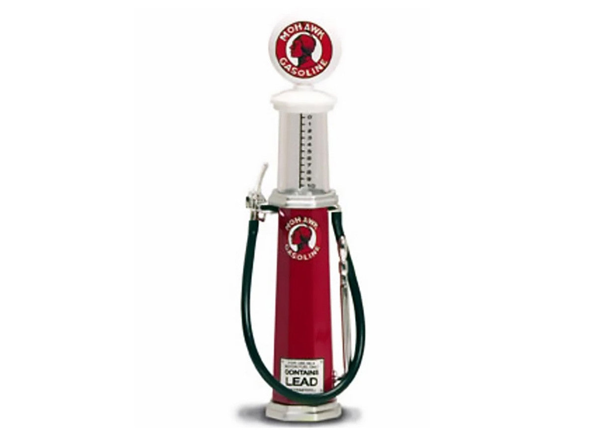 Mohawk Gasoline Vintage Gas Pump Cylinder 1/18 Diecast Replica by Road Signature-0