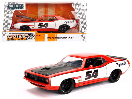 1973 Plymouth Barracuda #54 1/24 Diecast Model Car by Jada by Jada