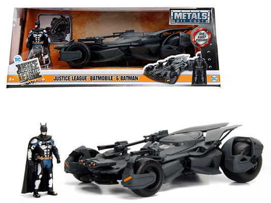 2017 Justice League Batmobile with diecast Batman Figure 1/24 Diecast Model Car by Jada by Jada