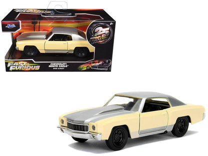 Chevrolet Monte Carlo Cream with Silver Hood and Top "The Fast and the Furious: Tokyo Drift" (2006) Movie "Fast & Furious" Series 1/32 Diecast Model Car by Jada by Jada