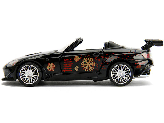 Honda S2000 Convertible Black with Graphics "The Fast and the Furious" (2001) Movie "25 Years of Fast & Furious" Series 1/32 Diecast Model Car by Jada by Jada