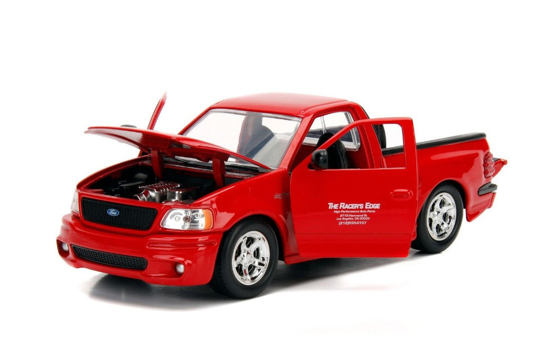 Ford F-150 SVT Lightning Pickup Truck Red "The Fast and the Furious" (2001) Movie "25 Years of Fast & Furious" Series 1/24 Diecast Model Car by Jada by Jada