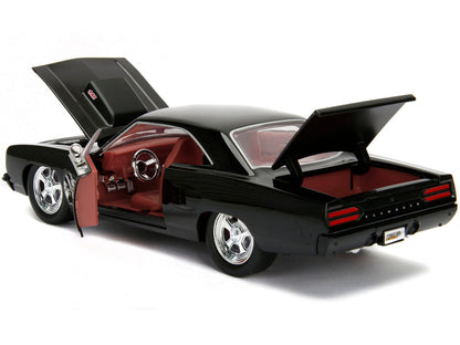 1970 Plymouth Road Runner 440 Black with Red Interior "Bigtime Muscle" Series 1/24 Diecast Model Car by Jada by Jada