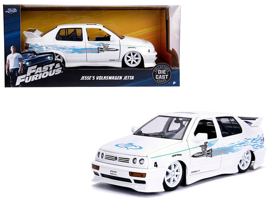 Jesse's Volkswagen Jetta White with Graphics "Fast & Furious" Movie 1/24 Diecast Model Car by Jada by Jada