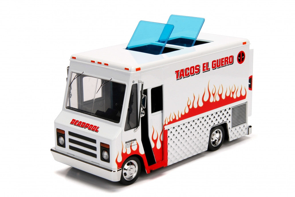 Deadpool Taco Truck with Deadpool Diecast Figurine "Marvel" Series 1/24 Diecast Model by Jada by Jada