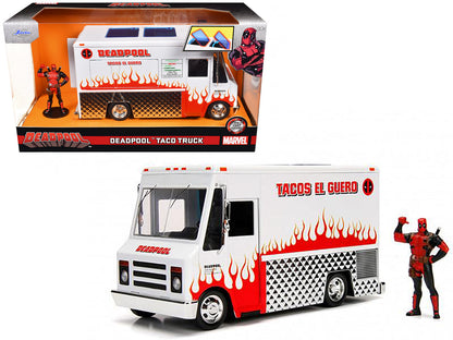 Deadpool Taco Truck with Deadpool Diecast Figurine "Marvel" Series 1/24 Diecast Model by Jada by Jada