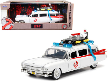 1959 Cadillac Ambulance Ecto-1 White "Ghostbusters" Movie "Hollywood Rides" Series 1/24 Diecast Model Car by Jada by Jada