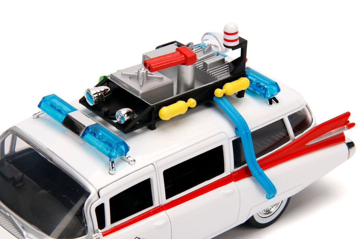 1959 Cadillac Ambulance Ecto-1 White "Ghostbusters" Movie "Hollywood Rides" Series 1/24 Diecast Model Car by Jada by Jada