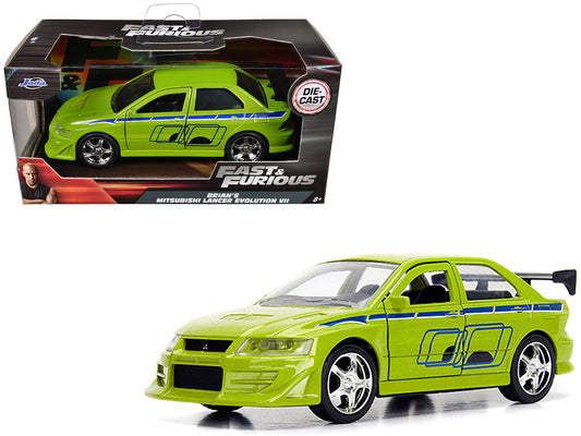 Brian's Mitsubishi Lancer Evolution VII Green "Fast & Furious" Movie 1/32 Diecast Model Car by Jada by Jada