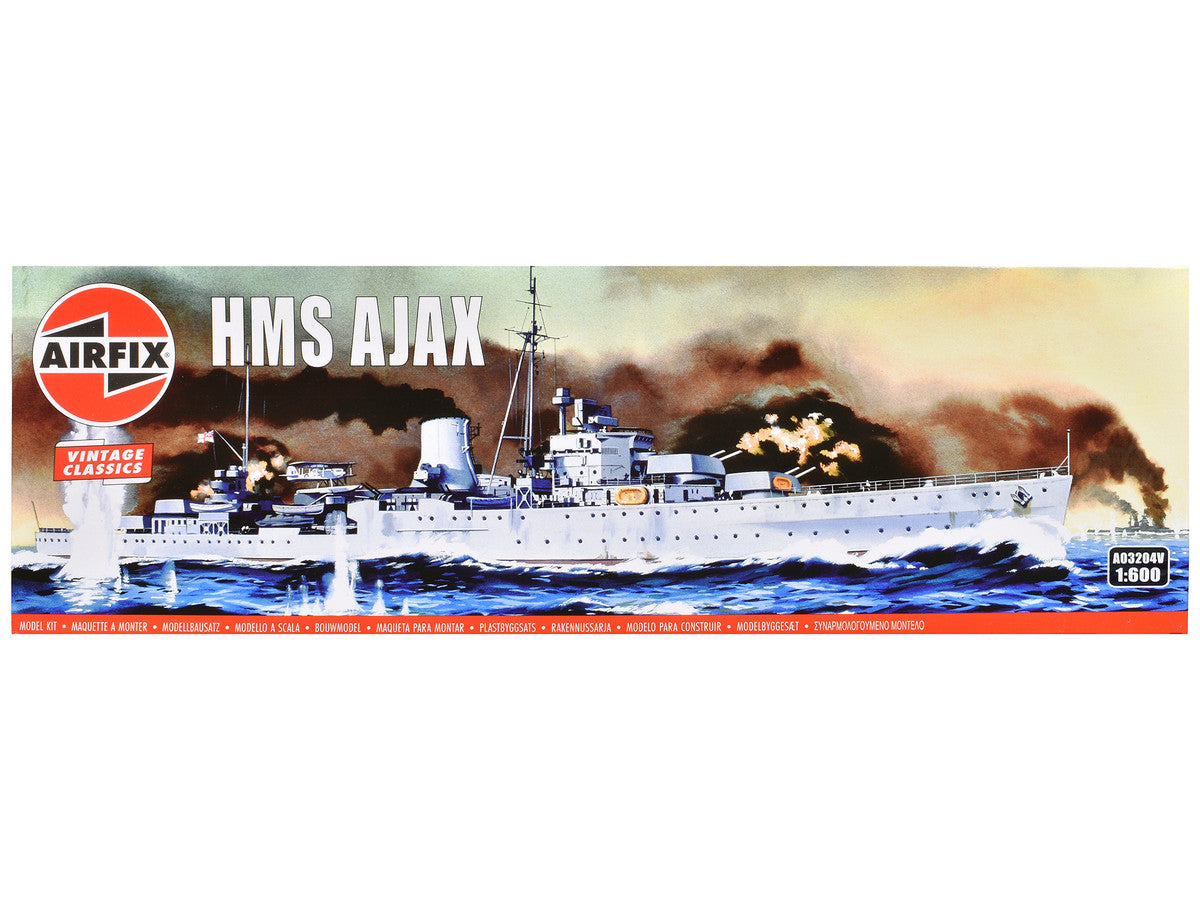 Level 3 Model Kit HMS Ajax Light Cruiser 1/600 Plastic Model Kit by Airfix by Airfix