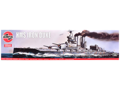 Level 3 Model Kit HMS Iron Duke Frigate "Vintage Classics" Series 1/600 Plastic Model Kit by Airfix by Airfix