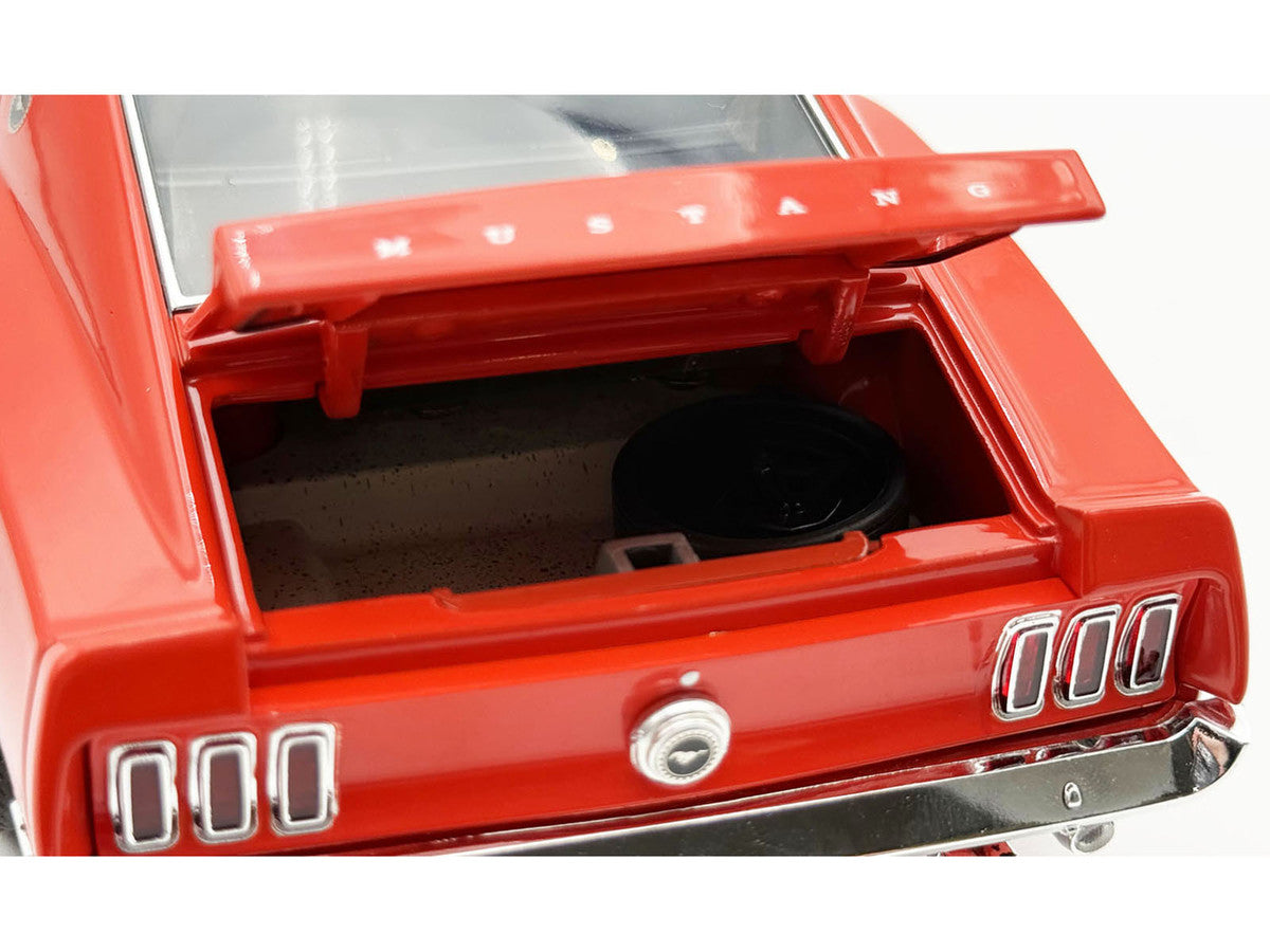 1969 Ford Mustang Limited Edition 600 Flower Power Red Limited Edition to 300 pieces Worldwide 1/18 Diecast Model Car by ACME by Acme