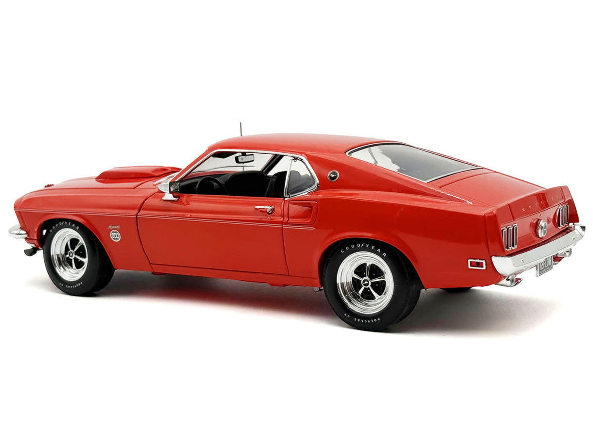 1969 Ford Mustang Limited Edition 600 Flower Power Red Limited Edition to 300 pieces Worldwide 1/18 Diecast Model Car by ACME by Acme