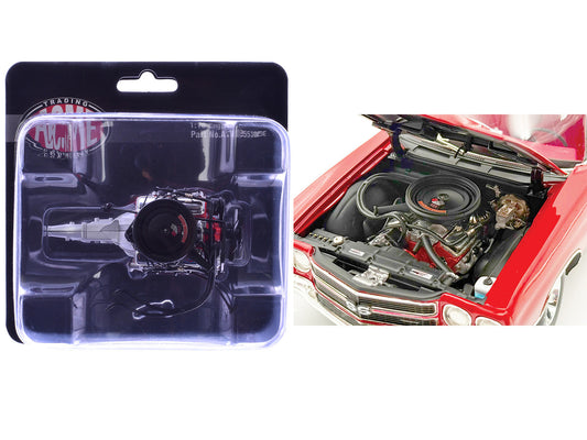 454 LS6 Engine and Transmission Replica from "1970 Chevrolet Chevelle SS" 1/18 Model by ACME by Acme