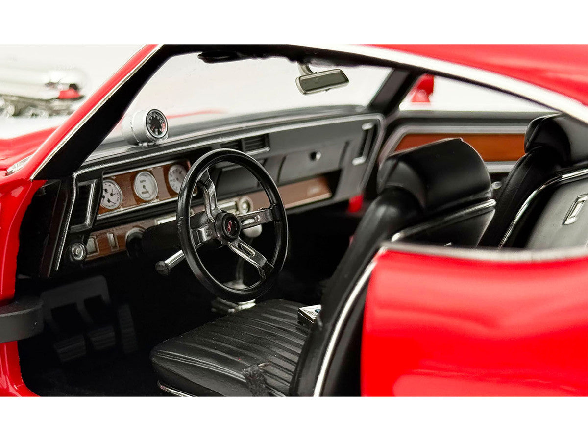 1970 Oldsmobile 442 W30 "W-Machine - Drag Outlaws" Red with White Stripes Limited Edition to 300 pieces Worldwide 1/18 Diecast Model Car by ACME-4