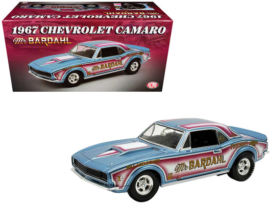 1967 Chevrolet Camaro "Mr. Bardahl Drag Car" Blue Metallic with Red and White Graphics Limited Edition to 312 pieces Worldwide 1/18 Diecast Model Car by ACME by Acme