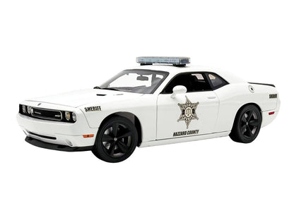 2010 Dodge Challenger SRT8 "Hazzard County Sheriff" White Limited Edition to 300 pieces Worldwide 1/18 Diecast Model Car by ACME-1
