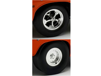"Centerline/Keystone" Wheel and Tire Set of 4 pieces from 1970 Plymouth HEMI Cuda for 1/18 Scale Models by ACME by Acme