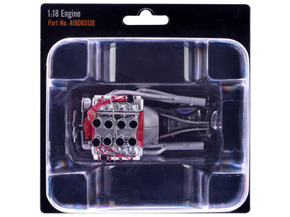 426 Injected HEMI Engine Replica from "1965 Dodge Coronet AWB" 1/18 Model by ACME-1