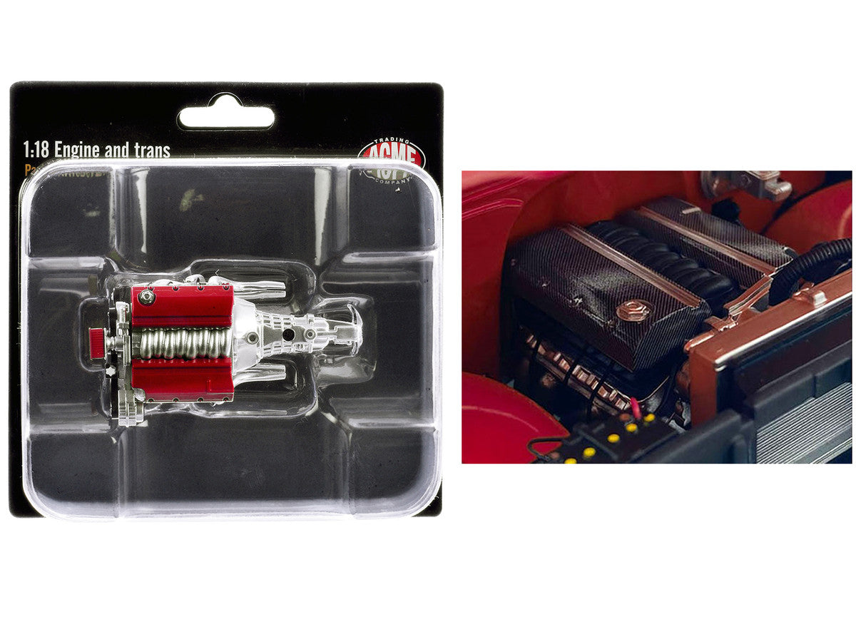 LS3 Engine & Transmission Replica from "1967 Chevrolet C-10 Custom" 1/18 Model by ACME by Acme