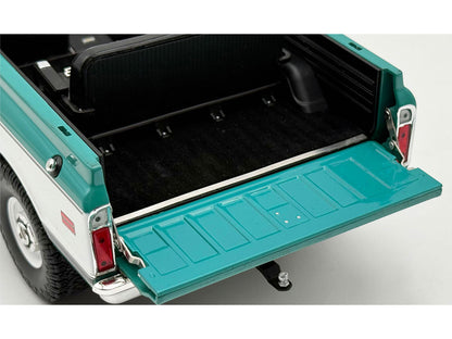 1972 Chevrolet Blazer K/5 "Route 66 100th Anniversary" Green and White with Black Stripes Limited Edition 1/18 Diecast Model Car by ACME-4
