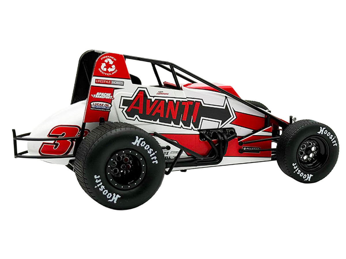 USAC Sprint Car #3P Kyle Cummins "Avanti" Champion "USAC Sprint Car National Championship" (2025) 1/18 Diecast Model Car by ACME by Acme