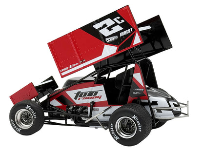Winged Sprint Car #2C Cole Macedo "Two C Racing" (2025) 1/18 Diecast Model Car by ACME by Acme