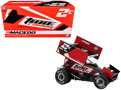 Winged Sprint Car #2C Cole Macedo "Two C Racing" (2025) 1/18 Diecast Model Car by ACME by Acme