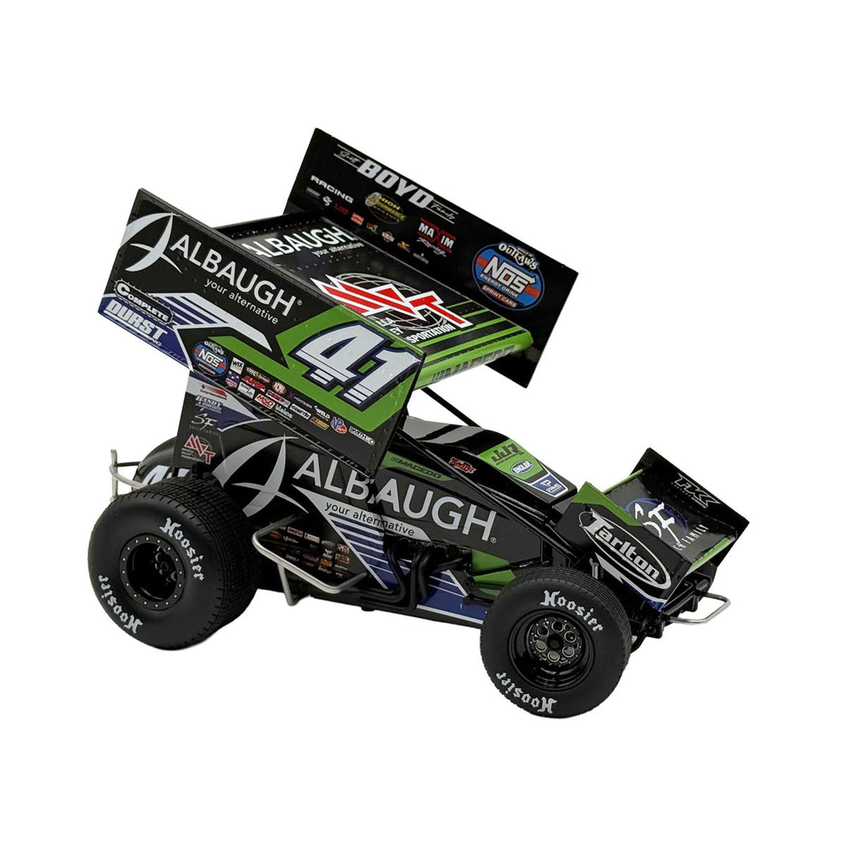 Winged Sprint Car #41 Carson Macedo "Albaugh" Jason Johnson Racing (2026) 1/18 Diecast Model Car by ACME by Acme